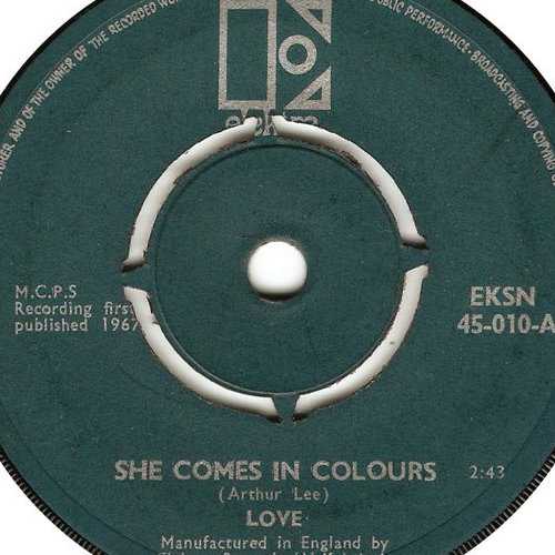 Allmusic album Review : Prior to Rhinos comprehensive two-disc anthology Love Story, Ravens single-disc Comes in Colours was far and away the best Love compilation to be released in the CD era. Following Love Story, Comes in Colours is still a noteworthy entry in Loves catalog because it summarizes their peak years on one disc yet still boasts a generous 24 tracks (including one track that is an interview with leader Arthur Lee). Each of the bands major tracks is here, including singles ("My Little Red Book," "Seven & Seven Is," "Alone Again Or") and album tracks ("Stephanie Knows Who," "¡Que Vida!") alike. Dedicated fans will inevitably find personal favorites missing, but its hard to argue with whats here, since its all prime stuff. Overall, Comes in Colours is a wonderful, basic introduction to the glories of Love for neophytes -- who may indeed find this single disc more manageable than the double-disc Love Story -- and its just a good, thoroughly entertaining listen for the already converted. comes_in_colours