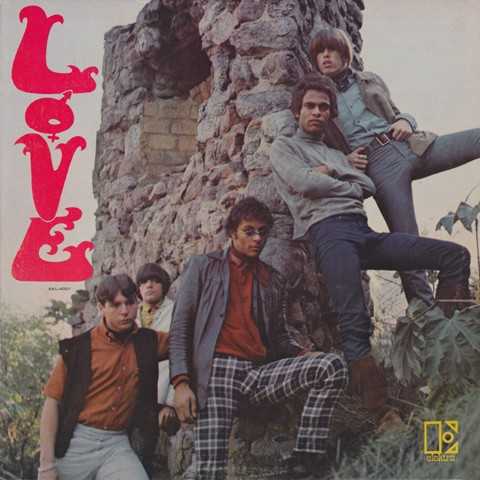 Allmusic album Review : Loves debut is both their hardest-rocking early album and their most Byrds-influenced. Arthur Lees songwriting muse hadnt fully developed at this stage, and in comparison with their second and third efforts, this is the least striking of the LPs featuring their classic lineup, with some similar-sounding folk-rock compositions and stock riffs. A few of the tracks are great, though: their punky rendition of Bacharach/Davids "My Little Red Book" was a minor hit, "Signed D.C." and "Mushroom Clouds" were superbly moody ballads, and Bryan Macleans "Softly to Me" served notice that Lee wasnt the only songwriter of note in the band. love