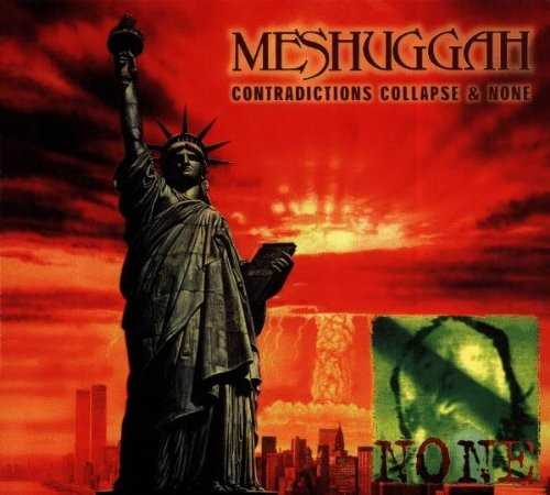 Allmusic album Review : Meshuggahs debut album, Contradictions Collapse, was originally released in 1991, albeit not in the U.S.; Nuclear Blasts 1999 stateside reissue appends the None EP. In contrast to their later, more progressive-oriented work, the album generally falls into the alternative metal category, with ultra-heavy riffs and hints of hip-hop or industrial dance in the drum patterns. Although its not quite as accomplished as their later work, its certainly a worthwhile listen, especially for devoted fans. contradictions_collapse_none