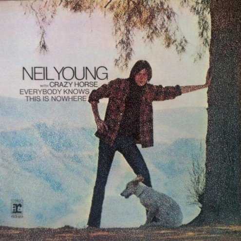 Allmusic album Review : Neil Youngs second solo album, released only four months after his first, was nearly a total rejection of that polished effort. Though a couple of songs, "Round Round (It Wont Be Long)" and "The Losing End (When Youre On)," shared that albums country-folk style, they were altogether livelier and more assured. The difference was that, while Neil Young was a solo effort, Everybody Knows This Is Nowhere marked the beginning of Youngs recording association with Crazy Horse, the trio of Danny Whitten (guitar), Ralph Molina (drums), and Billy Talbot (bass) that Young had drawn from the struggling local Los Angeles group the Rockets. With them, Young quickly cut a set of loose, guitar-heavy rock songs -- "Cinnamon Girl," "Down by the River," and "Cowgirl in the Sand" -- that redefined him as a rock & roll artist. The songs were deliberately underwritten and sketchy as compositions, their lyrics more suggestive than complete, but that made them useful as frames on which to hang the extended improvisations ("River" and "Cowgirl" were each in the nine-to-ten-minute range) Young played with Crazy Horse and to reflect the ominous tone of his singing. Young lowered his voice from the near-falsetto employed on his debut to a more expressive range, and he sang with greater confidence, accompanied by Whitten and, on "Round Round," by Robin Lane. Everybody Knows This Is Nowhere was breathtakingly different when it appeared in May 1969, both for Young and for rock in general, and it reversed his commercial fortunes, becoming a moderate hit. (Youngs joining Crosby, Stills & Nash the month after its release didnt hurt his profile, of course.) A year and a half after its release, it became a gold album, and it has since gone platinum. And it set a musical pattern Young and his many musical descendants have followed ever since; almost 30 years later, he was still playing this sort of music with Crazy Horse, and a lot of contemporary bands were playing music clearly influenced by it. everybody_knows_this_is_nowhere
