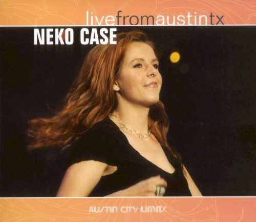 Allmusic album Review : Following the release of her third album Blacklisted, Neko Cases reputation was beginning to expand beyond the boundaries of the alt-country community when she appeared on the celebrated roots music television showcase Austin City Limits, and Live from Austin, TX preserves the full 14-song set Case played for ACLs studio audience on August 9, 2003. Cases accompaniment is simple and spare on this set -- Jon Rauhouse on guitar, banjo and pedal steel, Tom V. Ray on bass and Kelly Hogan on vocal harmonies -- but Cases warm, rich voice is big enough to fill the room all by itself, and her partners provide just the right accents for the sad but resonant songs that dominate this performance. Perhaps Cases greatest virtue is her ability to sing with strength and authority without sounding histrionic, and that gift dominates this album; listen to her take on "Deep Red Bells" and youll notice that while she gives a passionate performance thats deeply emotional and physically expressive, she has an intuitive sense of when to go full out and when to ease back, and the dynamics of the number are gorgeous, especially with just Rauhouses banjo and Rays bass filling out the arrangement. Live from Austin, TX is less ambitious than Cases 2004 live effort The Tigers Have Spoken, in terms of both accompaniment and material, but theres a simplicity and cohesion to this set thats beautiful and satisfying, and anyone who has been impressed with the artistry of her studio work (especially 2006s brilliant Fox Confessor Brings the Flood) will want to hear this concert in which her voice is given free reign. live_from_austin_tx