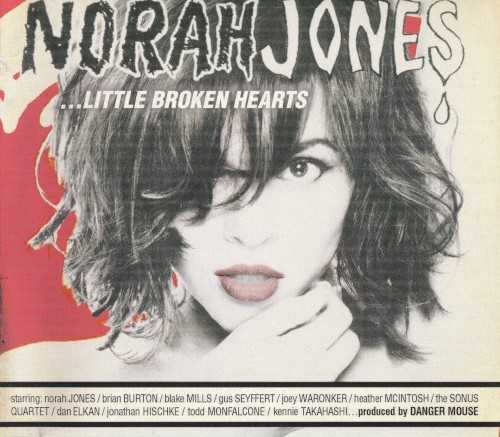 Allmusic album Review : Exorcizing the ghost of a failed relationship via the time-honored tradition of the breakup album, Norah Jones luxuriates in beautiful misery on Little Broken Hearts. Liberated by the separation but not quite ready to let it go, Jones achieves a curious subdued tension here, dressing unadorned confessionals in softly stylized studio noir created with the assistance of producer Danger Mouse, who collaborated with her the year before on the collective Rome. Seeming opposites -- the classicist meets the futurist -- Jones and Danger Mouse are well matched, as both artists are not as set in their ways as their individual reputations would suggest. Jones began to drift away from the jazzy sophistication of Come Away with Me when she released the quietly adventurous Not Too Late way back in 2007, the year after Danger Mouse broke into the mainstream via Gnarls Barkley. In the ensuing half decade, the singer/songwriter continued to dabble in different sounds and styles while the producer streamlined his electronic eccentricities, leaving them to meet at the crossroads of Little Broken Hearts, where he wrings out the pathos in her songs. The songs themselves hold little mystery -- all motivations are laid bare, there are no twists in the melodies or detours hidden within the structure -- so all the mystique derives from a production that amplifies the themes. Occasionally, Danger Mouse piles on his signature murk a little too thickly, weighing down such spare sad songs as "Shes 22" and "Miriam," yet his aural tapestries often lend the tunes a lilting melancholy they require and add dimension to the albums poppier moments ("Happy Pills," "Say Goodbye"). Conversely, by placing so much emphasis on the stylish ever-shifting surfaces of its production, Little Broken Hearts never quite sinks in emotionally. Norah Jones may be pouring her heart out but its been given an elegantly detailed sculpture that camouflages her pain. Listen closely and its evident, but it takes effort to ignore the alluring haze and hear the songs that lie beneath. little_broken_hearts