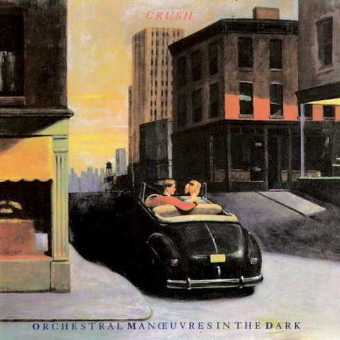 Allmusic album Review : The lightweight synthesizer pop of Crush represents a nearly complete reinvention of the bands original ideals, trading in the influence of Ultravox and Kraftwerk for the more contemporary fare offered up by The The, Howard Jones, et al. From a commercial standpoint, the move paid off, breaking the band into the U.S. Top 40 on the strength of singles like "So in Love" and "Secret." Anyone looking for signs of OMDs original identity, however, will have to settle for "Joan of Arc" rewritten as a pop song ("La Femme Accident," arguably the albums most pleasant moment), some interesting patterns on "Crush" and "The Lights Are Going Out" that recall Dazzle Ships, the relatively edgy "88 Seconds in Greensboro," and shades of Brian Enos "Third Uncle" on "The Native Daughters of the Golden West." Switching horses in midstream does allow OMD to cultivate a new audience without losing their U.K. listeners, but it also invites the suggestion that Andy McCluskey and Paul Humphreys were stylemongers rather than electronic visionaries. Producer Stephen Hague keeps the arrangements clean and simple, so much so that its difficult to hear what (if anything) Martin Cooper and Malcolm Holmes contribute to the final product. Unfortunately, given the lyrics on this album, OMD picked the wrong time to be intelligible (and including a lyric sheet is just begging for trouble). The words to "Crush," "Bloc Bloc Bloc," "Hold On," and "Secret" reveal that melodies really are their strong suit. Crush offers very little of substance; maybe thats always been the case with OMD, and earlier albums simply masked it better by taking the road less traveled. crush