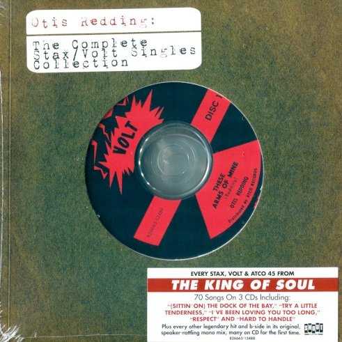 Allmusic album Review : The very face of classic Southern soul is Otis Redding, whose incendiary and passionate singing and stage presence came as close as anyones to transferring the energy, explosiveness, and drive of Southern gospel into the secular pop world of soul. Otis Reddings recording career really only lasted five years, from 1962 through 1967 (seven studio albums in all), and the balance of it, along with his biggest hits, really only came in the last two years of that time, with his biggest hit and first number one, "(Sittin On) The Dock of the Bay," released after his death. All of it was enough, though, to establish Redding as the greatest performer of the classic deep soul era, a designation he undoubtedly deserves. This wonderful three-disc, 70-track set collects all of Reddings singles, both the A- and B-sides, including a couple of holiday releases, plus his singles with fellow Stax Records star Carla Thomas, in the original mono mixes. Mono is how these tracks were meant to be heard, mixed to sound powerful blasting from radios and jukeboxes, and even played through 21st century sound devices, these mixes are incredible to hear, all power and passion. This was -- and is -- soul. the_complete_stax_volt_singles_collection