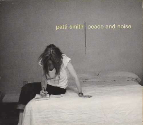 Allmusic album Review : After a prolonged retirement, Patti Smith returned to action in 1996 with Gone Again. It was recorded after she suffered the loss of both her brother and her husband, Fred "Sonic" Smith, two losses so great that its not surprising she is still exploring that pain on Peace and Noise, which quickly followed Gone Again in 1997. Patti had been working on Peace and Noise with Fred before his death, and its issues are appropriately more domestic than those on Gone Again. Throughout most of the record, she explores aging and raising children, trying to find a place for her family in the modern world while coming to terms with her aging rebelliousness. The music on Peace and Noise trims away the sonic bluster and anthemic rocking of Gone Again, preferring a sparse, piano-based musical foundation. As a result, her words resonate clearly and have a succinct, poetic power that was lacking on the otherwise worthy Gone Again. peace_and_noise