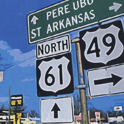 Allmusic album Review : No band has sustained as much alt-credibility as long as Pere Ubu. While St. Arkansas doesnt divert from the paths the bandmembers have already traveled, its worth remembering that these guys started this trip 27 years prior to this album, and noting as well that their lyrical and musical creativity is undiminished by time. Recorded dry, with a boxlike ambience, David Thomass vocals gnarl like a weed, repulsive yet irresistible, in a garden of broken glass. While the band scatters shards of pointed sound around him, Thomas tells cryptic, twisted tales; on "Slow Walking Daddy" his strangled bleat transplants a Willy Loman character into shadows of vague but looming doom. For the song "Hell" he switches to a smoky mumble and reflects, with odd detachment, on finding himself in perdition -- a place depicted musically by a muffled, lurching drum motif, some keyboard wheezes, and a distant out of tune piano. The closing track, "Dark," wraps up the theme of the album -- tragic self-delusion in a world filled with indifference; Thomas delivery of the key line, a hopeless mantra to "AM radio," is a masterful bit of expression. On each track he presents himself as more of an actor or a performance artist than a singer, an assumption of identity that would challenge almost any bands approach to accompaniment. In this sense, as well as in his poetic integrity and superb connection to his musicians, and in the dark majesty of his declamation, Thomas casts a dangerous spell with St. Arkansas and reaffirms his stature as a peer of Tom Waits. st_arkansas