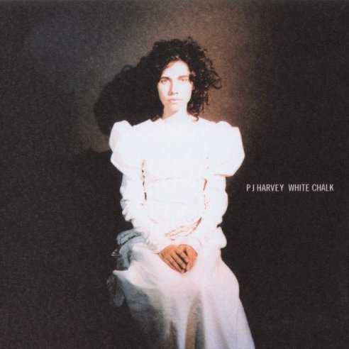 Allmusic album Review : The quiet ones are always the scariest. Polly Jean Harveys appearance on the cover of White Chalk -- all wild black hair and ghostly white dress -- could replace the dictionary definition of eerie, and the album itself plays like a good ghost story. Its haunted by British folk, steeped in Gothic romance and horror, and almost impossible to get out of your head, despite (but really because of) how unsettling it becomes. White Chalk is Harveys darkest album yet -- which, considering that shes sung about dismembering a lover and drowning her daughter, is saying something. Its also one of her most beautiful albums, inspired by the fragility and timelessness of chalk lines and her relative newness to the piano, which dominates White Chalk; it gives "Before Departure" funereal heft and "Grow Grow Grow" a witchy sparkle befitting its incantations. Most striking of all, however, is Harveys voice: she sings most of White Chalk in a high, keening voice somewhere between a whisper and a whimper. She sounds like a wraith or a lost child, terrifyingly so on "The Mountain," where she breaks the tension with a spine-tingling shriek just before the album ends. This frail persona is almost unrecognizable as the woman who snarled about being a 50-foot queenie -- yet few artists challenge themselves to change their sound as much as she does, so paradoxically, its a quintessentially PJ Harvey move. The album does indeed sound timeless, or at least, not modern.<br><br> White Chalk took five months to record with Harveys longtime collaborators Flood, John Parish, and Eric Drew Feldman, but these somber, cloistered songs sound like they could be performed in a parlor, or channeled via Ouija board. There is hardly any guitar (and certainly nothing as newfangled as electric guitar) besides the acoustic strumming on the beautifully chilly title track, which could pass for an especially gloomy traditional British folk song. Lyrics like "The Devil"s "Come here at once! All my being is now in pining" could be written by one of the Brontë sisters. On a deeper level, White Chalk feels like a freshly unearthed relic because it runs so deep and dark. Harvey doesnt just capture isolation and anguish; she makes fear, regret, and loneliness into entities. In these beautiful and almost unbearably intimate songs, darkness is a friend, silence is an enemy, and a piano is a skeleton with broken teeth and twitching red tongues. "When Under Ether" offers a hallucinatory escape from some horrible reality -- quite possibly abortion, since unwanted children are some of the many broken family ties that haunt the album -- and this is White Chalks single. What makes the album even more intriguing is that it doesnt really have much in common with the work of Harveys contemporaries (although Joanna Newsoms Ys and Scott Walkers The Drift come to mind, mostly for their artistic fearlessness) or even her own catalog. It rivals Dance Hall at Louse Point for its willingness to challenge listeners, but its far removed from Uh Huh Her, which was arguably more listenable but a lot less remarkable. In fact, this may be Harveys most undiluted album yet. When shes at the peak of her powers, as she is on this frightening yet fearless album, the world she creates is impossible to forget, or shake off easily. White Chalk can make you shiver on a sunny day. white_chalk