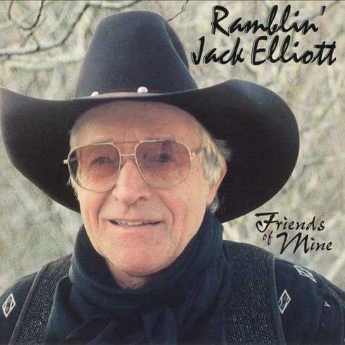 Allmusic album Review : Ramblin Jack Elliotts first album for Hightone, Friends of Mine, is a thoroughly enjoyable collection of duets (and one trio) produced by Roy Rogers. Theres a loose, intimate atmosphere on Friends of Mine that is instantly appealing, and his selection of singing partners -- Emmylou Harris and Nanci Griffith, Peter Rowan, Tom Waits, John Prine, Jerry Jeff Walker, Arlo Guthrie, Rosalie Sorrels, Guy Clark, and Bob Weir -- is smart, since each singer helps bring out the best in Elliott. Its an excellent latter-day effort from Elliott that confirms his status as a legendary folksinger. friends_of_mine