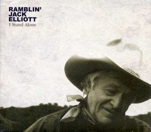 Allmusic album Review : If youre an old fan of Ramblin Jack Elliott, look for few surprises now that hes jumped to the label that hosts Nick Cave, Joe Henry, and Tom Waits. This is Jack Elliott the fingerpickin folkie, friend to Cisco Houston and Woody Guthrie, and influence of Bob Dylan. These 14 songs reflect what Jack has done since leaving the rodeo more than 50 years ago. Most of the songs here are utterly familiar, including "Mr. Garfield," "Leaving Cheyenne," "Old Blue," "Willy Moore," "Careless Darlin" (with Lucinda Williams), "Hong Kong Blues," "Drivin Nails in My Coffin" (with David Hidalgo), and many others. In addition to the aforementioned guests, Nels Cline, Flea, Corin Tucker, and D.J. Bonebrake are here, to name a few. Elliott hasnt recorded an album in seven years, but I Stand Alone ranks among his very best efforts. His voice is richer now that its aged; its full of authority, wisdom, and a certain kind of madness -- the kind that one witnesses during his live shows. There are no standouts on this record, with the possible exception of its final cut, "Woodys Last Ride," which Elliott penned. With an autoharp, a lonely guitar, and some ambient sounds, Elliott tells a beautiful and spooky story about the last time he saw Guthrie. There are no regrets, no sophomoric or melodramatic words, just a winsome pleasure and brief tale that sends the entire record off into the night sky with a smile. The rest of this set is simply great. Its a fantastic introduction to Elliott for newbies, and authoritative proof that hes not only still got it, but he just keeps getting better. i_stand_alone