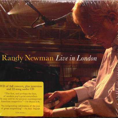 Allmusic album Review : Through most of his first decade as a recording artist, Randy Newman was a critics darling known to the mainstream pop audience only through the songs he wrote that were recorded by artists such as Dusty Springfield, Three Dog Night, and Harry Nilsson, his own records often being too lyrically blunt (and his vocals too froggy) for radio. Newman finally scored a hit of his own with "Short People" in 1978, but his greatest success came in the 1990s; his profitable sideline in writing film scores eventually grew into his primary occupation, and the theme songs he wrote for movies like Toy Story, Monsters Inc., Cars, and The Princess and the Frog earned him a reputation for composing warm but clever pop tunes that overshadowed his more personal work in the public eye. In recent years, Newman appears to have gone on a low-key campaign to remind folks about the music he made before hitting pay dirt with Pixar and Disney; hes recorded two volumes of The Randy Newman Songbook in which he revisits gems from his back catalog with only his piano accompanying his vocals, and now hes released Live in London, which documents a show from a 2008 British tour in support of the album Harps and Angels. The 22-song set list spans the whole of Newmans recording career, including one tune from his 1968 debut LP ("Love Story") as well as several selections from Harps and Angels, and while Newman performs eight numbers solo at the piano, on the rest hes accompanied by the BBC Concert Orchestra, offering a generous reminder that Newmans skill as an arranger is on a par with his gift as a composer. Newman has never possessed a traditionally "great" voice, and his instrument wavers a bit on several of these selections, but his sense of phrasing and his ability to inhabit a character is still impressive, and his piano work, perhaps the only thing Fats Domino and Aaron Copland will ever have in common, is excellent. The tone of Live in London is relaxed but confident, and Newmans between-song patter offers a witty look into the wealth of ideas and influences that inform his songwriting, from Americas stature in the eyes of the world to his sons report cards. Live in London doesnt quite catch Randy Newman at his best as a performer, but he clearly knows how to make his great songs connect with an audience, and as an overview of his career as one of Americas best and most intelligent songwriters, its well worth investigating for longtime fans as well as those who know little of him beyond "Youve Got a Friend in Me." live_in_london