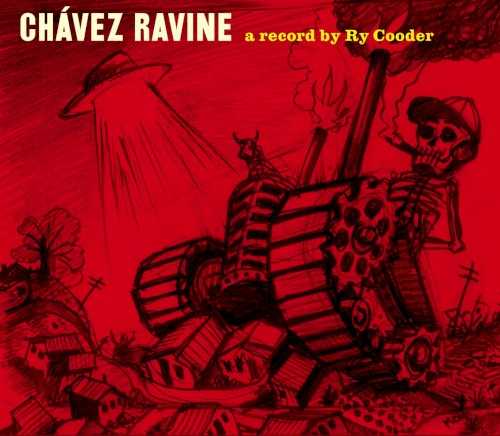 Allmusic album Review : Three years in the making, Chavez Ravine: A Record by Ry Cooder, is his first "solo" offering since 1987s Get Rhythm. In addition, it is a concept album; but dont be afraid. It documents in mythical style the disappeared Los Angeles neighborhood of Chavez Ravine, a Mexican-American district that fought over by real etate developers, urban planning activists and city government. It was bulldozed in a sleazy deal was cut and it was razed order to erect a stadium that woiuld lure Walter OMalleys Brooklyn Dodgers to L.A. Cooders work has almost always concerned itself with what has been left out, marginalized, or relegated to the place of memory; it was inspired by a book of black-and-white photographs of the area by Don Normark. Over the course of its 15 songs Cooder poignantly, yet warmly, sets out to portray the flavor of the place, times, culture, chaos, and corruption of post-war Los Angeles. Here UFOs, the Red Scare, the Pachuco Scare, boxers, cops, hipster "cool cats," ordinary folks, race politics, class war, the radio, J. Edgar Hoover, baseball, and of course musicians, slip in and out of this steamy, dreamy, seamless mix that evokes an emotional palette rich and complex. The tunes range from boxy corridos, Latin swing numbers, guarachas, Afro-Cuban sons, smoky polkas, moody atmospheric pieces, riotous good-time Pachuco boogie, rootsy rock, Costa Rican folk songs, and R&B; tunes. Heroes and villains come and go in this panorama, all winding around in the little neighborhood where people hang out, sing, dance, make love, struggle and sweat for a better life in the American Dream. Sung in Spanish and English, Cooder sought out musicians from the era and the place, including the late Pachuco boogie boss Don Tosti, the late legendary Lalo Guerrero (the guiding force and spirit of the album who also passed away after contributing), Ersi Arvizu, and Little Willie G., all of whom appear with Joachim Cooder, Juliette & Carla Commagere, Jim Keltner, Flaco Jimenez, Mike Elizondo, Gil Bernal, Ledward Kaapana, Joe Rotunde, Rosella Arvizu, and others. "Poor Mans Shangri-La," is a finger-popping rhumba where the extraterrestrial Space Vato beams down in a UFO to check out the hood to the sounds of Little Julian Herrera on the radio. Little Willie G. and the Commagere Sisters offer the lilting "Onda Calljera," a folk song documenting a war between locally stationed military and pachucos. Chavez Ravine is an intricately woven web of covers including "3 Cool Cats," by Leiber & Stoller, Guerreros "Corrido de Boxeo" and "Barrio Viejo," and originals like the cinematic "Dont Call Me Red" (where the taped voices of Frank Wilkinson, Jack Webb, and Raymond Burr all dialogue intensely about the FBI and communist activities) and "3rd Base, Dodger Stadium," sung by longtime Cooder mate James Bla Pahinui -- who plays the part of a stadium car parker whose home was covered over by the hot corner in the ballpark. Chavez Ravine is sad and beautiful, funny, quirky and funky; its got dirt under its nails and keeps listeners engaged from the jump with history and its colorful ghosts. Cooder sends it all off with solace, and perhaps with some hope, in a version of "Soy Luz y Sombra," a gorgeous a cappella Costa Rican folk tune with original music. Chavez Ravine is easily the most ambitious thing in Cooders catalog, and it just may be the grand opus of his career.