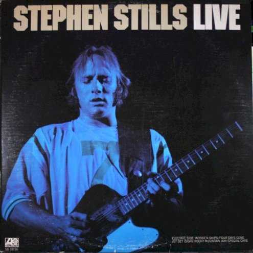 Allmusic album Review : This live record features Stephen Stills with a great voice that may be a bit weary but is, perhaps, even more emotional and personal. Separated into an acoustic side and an electric side, Stills triumphs during both sets. The electric side is highlighted by the tight "Wooden Ships," while the acoustic side shines with "Change Partners" and a frenetic version of "Crossroads." live