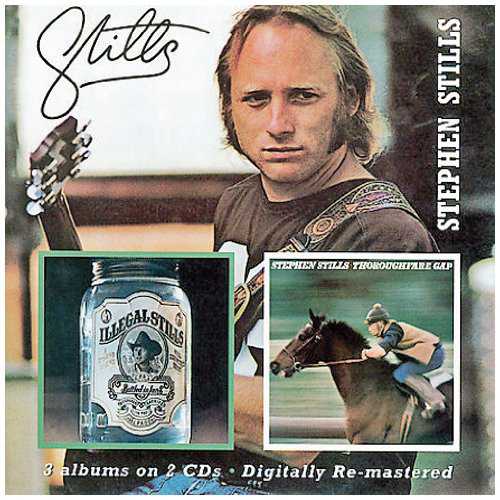 Allmusic album Review : One of the less well-remembered sections of Stephen Stills recording career is chronicled on this two-CD set from British reissue label BGO -- his three-LP stint at Columbia Records in the mid- to late ‘70s. When Stills signed to Columbia in 1975, he was coming off the record-breaking 1974 reunion tour of Crosby, Stills, Nash & Young. Like a professional sports team signing a veteran free-agent player, Columbia seems to have thought it was contracting a major star who could mint gold records. Thats the way it had worked several years earlier; in the wake of the first CSN&Y breakup in 1970, its individual members had all made gold-selling solo albums. What Columbia did not realize was that the second coming of the band, instead of serving as another springboard for each musician, instead produced an expectation in CSN&Ys audience that they would continue to come together and that what they did in their solo careers was just mark time until the next reunion. As ever, Neil Young was an exception to this rule, and David Crosby & Graham Nash as a duo, signing to ABC Records, showed that spinoffs could still sell if the label was aggressive in its promotion, going gold with Wind on the Water (September 1975) and Whistling Down the Wire (July 1976). At Columbia, however, Stills was expected to do the heavy lifting himself. He made a brave attempt with Stills (June 1975), his first album for the company. It was very much in the tradition of his previous solo albums Stephen Stills and Stephen Stills 2, featuring name guest stars including Crosby, Nash, Rick Roberts, and "English Richie" (Ringo Starr), and boasting anthemic folk-rock songs with strong choruses and plenty of tasty guitar work. In his lyrics, Stills reflected on his status as husband to French singer/songwriter Véronique Sanson and father to a son on such songs as "My Favorite Changes" and "To Mama from Christopher and the Old Man." In the same spirit, he also covered a Neil Young song, "New Mama." And he reunited Crosby, Stills & Nash for "As I Come of Age." All of that was enough to push Stills into the Top 20, barely, but the album was not a major hit.<br><br> Its successor, Illegal Stills (April 1976), followed a mere ten months later and was one of those albums on which the artist hadnt had enough time to craft a full discs worth of good material. There was another Young cover, "The Loner," and Stills leaned heavily on singer/songwriter/guitarist Donnie Dacus, who wrote or co-wrote five songs and actually sang lead vocals on all or parts of three of them, "Midnight in Paris," "Closer to You," and "Ring of Love." In his lyrics, along with the romantic sentiments, Stills examined the failing U.S. economy on "Buyin Time" and, with Dacus, lamented the military victims of Vietnam in "Soldier." Sales were disappointing, with a peak at number 31 in Billboard. In the wake of the album, Stills embarked on an abortive tour with Young that managed to produce an album, Long May You Run (September 1976), and then reunited with Crosby and Nash for the multi-platinum Crosby, Stills & Nash comeback album CSN (June 1977). He still owed one album to Columbia, however, and he fulfilled that commitment with Thoroughfare Gap (October 1978). By now, Dacus was out of the picture and, if the lyrics were any indication, Stills personal life wasnt faring too well. He had always been interested in dance beats, particularly Latin rhythms, so it was no surprise that he jumped on the disco bandwagon with "You Cant Dance Alone," the leadoff track. The title song was an acoustic ballad that was thoughtful but somewhat ambiguous. Elsewhere, Stills expressed his romantic disappointment in self-written songs like "Whats the Game" as well as a cover of the Allman Brothers Bands "Midnight Rider" and a version of Buddy Hollys "Not Fade Away" with rewritten lyrics. On the whole, the album was not one of his better efforts, and it struggled to reach the Top 100. Stills, Illegal Stills, and Thoroughfare Gap have had a spotty presence on CD, and fans will welcome this reissue. They may want to skip John Toblers digressive liner notes, which are littered with factual errors and say next to nothing about these particular albums. stills_illegal_stills_thoroughfare_gap