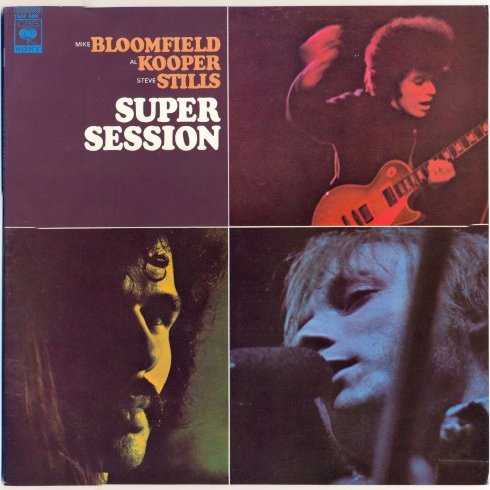 Allmusic album Review : As the Beatles Sgt. Peppers Lonely Hearts Club Band (1967) had done a year earlier, Super Session (1968) initially ushered in several new phases in rock & rolls concurrent transformation. In the space of months, the soundscape of rock shifted radically from short, danceable pop songs to comparatively longer works with more attention to technical and musical subtleties. Enter the unlikely all-star triumvirate of Al Kooper (piano/organ/ondioline/vocals/guitars), Mike Bloomfield (guitar), and Stephen Stills (guitar) -- all of whom were concurrently "on hiatus" from their most recent engagements. Kooper had just split after masterminding the groundbreaking Child Is Father to the Man (1968) version of Blood, Sweat & Tears. Bloomfield was fresh from a stint with the likewise brass-driven Electric Flag, while Stills was late of Buffalo Springfield and still a few weeks away from a full-time commitment to David Crosby and Graham Nash. Although the trio never actually performed together, the long-player was notable for idiosyncratically featuring one side led by the team of Kooper/Bloomfield and the other by Kooper/Stills. The band is fleshed out with the powerful rhythm section of Harvey Brooks (bass) and Eddie Hoh (drums) as well as Barry Goldberg (electric piano) on "Alberts Shuffle" and "Stop." The Chicago blues contingency of Bloomfield, Brooks, and Goldberg provide a perfect outlet for the three Kooper/Bloomfield originals -- the first of which commences the project with the languid and groovy "Alberts Shuffle." The guitarists thin tone cascades with empathetic fluidity over the propelling rhythms. Koopers frisky organ solo alternately bops and scats along as he nudges the melody forward. The same can be said of the interpretation of "Stop," which had originally been a minor R&B hit for Howard Tate. Curtis Mayfields "Mans Temptation" is given a soulful reading that might have worked equally well as a Blood, Sweat & Tears cover. At over nine minutes, "His Holy Modal Majesty" is a fun trippy waltz and includes one of the most extended jams on the Kooper/Bloomfield side. The track also features the hurdy-gurdy and Eastern-influenced sound of Koopers electric ondioline, which has a slightly atonal and reedy timbre much like that of John Coltranes tenor sax. Because of some health issues, Bloomfield was unable to complete the recording sessions and Kooper contacted Stills. Immediately his decidedly West Coast sound -- which alternated from a chiming Rickenbacker intonation to a faux pedal steel -- can be heard on the upbeat version of Bob Dylans "It Takes a Lot to Laugh, It Takes a Train to Cry." One of the albums highlights is the scintillating cover of "Season of the Witch." There is an undeniable synergy between Kooper and Stills, whose energies seems to aurally drive the other into providing some inspired interaction. Updating the blues standard "You Dont Love Me" allows Stills to sport some heavily distorted licks, which come off sounding like Jimi Hendrix. This is one of those albums that seems to get better with age and that gets the full reissue treatment every time a new audio format comes out. This is a super session indeed. super_session