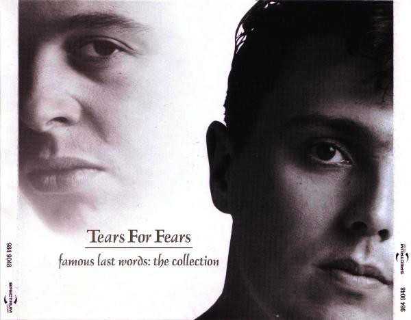 Allmusic album Review : Famous Last Words: The Collection would be the perfect Curt Smith-era Tears for Fears anthology if it included the bands earliest hit, "Pale Shelter." All of the others are here ("Shout," "Everybody Wants to Rule the World," "Head Over Heels," "Mad World," "Sowing the Seeds of Love," etc.), along with enough B-sides and rarities to satisfy even the most ardent fan. Listeners looking for a more comprehensive compilation, specifically one that covers the bands entire career up to 2004s excellent Everybody Loves a Happy Ending, would be better off with 2008s two-disc Gold. famous_last_words_the_collection