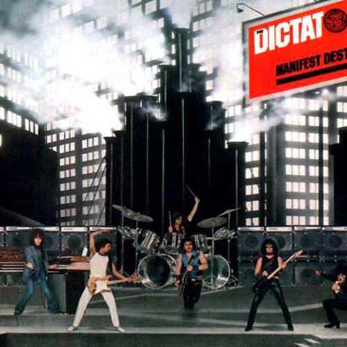 Allmusic album Review : So what do you say about a great bands worst album? After the Dictators often-inspired debut album, The Dictators Go Girl Crazy!, went over the heads of the record-buying public and landed with a thud (punk not having given its blend of oddball humor and big guitars a context just yet), they were dropped by their record label and, after signing with Elektra, played things a bit "safer" with their follow-up, 1977s Manifest Destiny. Songwriter and idea man Andy Shernoff moved from bass to keyboards, with Mark "The Animal" Mendoza picking up the four string and Handsome Dick Manitoba advancing from "secret weapon" to periodic lead vocalist (though Shernoff was still doing most of the singing). And Shernoff toned down his goofball world view and taste for high-energy riffage on several tunes, most on notably half-baked would-be arena rockers "Stepping Out" and "Exposed," and ill-advised heartbroken pop tunes "Sleepin With the T.V. On" (nowhere near as good as its title) and the ludicrous "Hey Boys." The albums four good songs handily point out just how far wrong the other five went; "Disease" features a hilarious spoken introduction from Manitoba that justifies the albums existence all by its lonesome, and the disc ends with a superb hat trick -- "Science Gone Too Far" and "Young, Fast, Scientific" are stone classic Dictators performances, and the closing cover of the Stooges "Search and Destroy" is inspired. While the 2004 CD reissue of Manifest Destiny doesnt add any bonus material to the album, at least now you can easily program out the filler and get to the four slabs of top-shelf Dictators lurking among the dross, proving there may be a good reason for digital technology after all. manifest_destiny