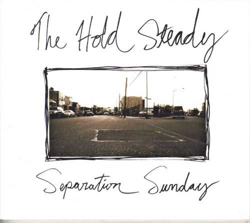 Allmusic album Review : The Hold Steadys Almost Killed Me is their hands-down masterpiece, at least this far in the career anyway. A swirling maelstrom of intense, hilarious, and breathtaking rock & roll, it should have been the album that knocked everything else into a cocked hat in 2004. Of course, it was mostly ignored outside the homes of a handful of indie snobs and adventurous punks, but its there, its amazing, and most likely the band will never be able to top it. Separation Sunday comes pretty damn close, though. It is a much darker record, revolving around drug casualties, broken lives, a hoodrat fixation, spiritual and physical dissipation, and general despair, and there arent as many easy laughs this time out -- but instead the listener gets lots of head-shaking wonderment at Craig Finns genius lyrics and voice. His gruff, in-your-ear vocals negotiate the twisting torrent of words like a world-class skater kid. He is insanely literate and insanely insistent: hes like the guy who calls at 2:30 a.m. in a frenzy to holler about his latest disaster of the heart, the bar-stool poet with a religious obsession, or the guy who corners you at a party and just wont shut up about how Boston are the missing link between the Beatles and Derrick May -- only you dont mind because he is strangely brilliant. He is also just about the best rock & roll frontman since Bob Pollard. In fact, the group sounds a bit like Guided By Voices at times, only a Guided By Voices that want to kick your sorry can up and down the length of the bar. Or maybe a GBV that worship Springsteen instead of the Who. Whipping up a classic rock-inspired frenzy of monitor-straddling guitar riffs, dual harmony leads, E Street piano flourishes, and galloping horns, the band behind Finn sounds like nothing less than Jim Steinmans dream group. You could talk about great individual songs (the epic "How a Resurrection Really Feels," the piledriving album opener "Hornets! Hornets!," the weird and almost funky "Charlemagne in Sweatpants"), but the strength of the album is in the flow from song to song and the way the intensity level (which starts off at a near fever pitch) elevates until your head is just about ready to burst from the thrill of it all. Call it a quaint idea in 2005, but Separation Sunday is truly an album, one that sounds almost perfect when played from beginning to end in the proper running order. Block out about 42 minutes sometime, hold steady, and get ready for indie rock -- no, rock & roll -- at its sweatiest, most intense, and most impressive. Long live the album; long live the Hold Steady. separation_sunday