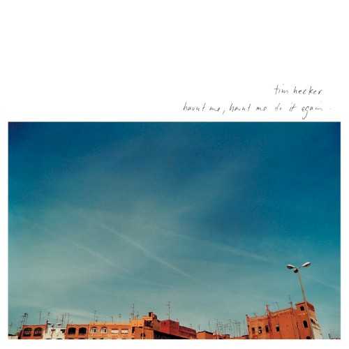 Allmusic album Review : On Haunt Me Haunt Me, Do It Again, Tim Hecker downshifts from his minimal techno alias, Jetone, to create rich, textured ambient music of the highest order. Despite the infusion of glitch elements like static and electronic interference, Haunt Me Haunt Me, Do It Again sounds deep and wide, like it was meant to bounce around a cathedral, or as an accompaniment to a planetarium show. There are nine titled pieces here spread across 20 tracks and one bleeds into the next, lending an unusual sense of continuity for an experimental electronic release of this length. Glistening drones are threaded with deliberate hiss and ghostly voices and the occasional treated piano and percussive elements crop up here and there as accents. While the tracks vary in approach and character, the overall mood is consistently one of contemplation, wonder, and awe, with vague hints of dread and violence appearing in the periphery. Picking out individual highlights is difficult because the album is so consistent, unified, and whole; suffice to say that Haunt Me Haunt Me, Do It Again is a brilliant album of subtle, evocative mood music. haunt_me_haunt_me_do_it_again