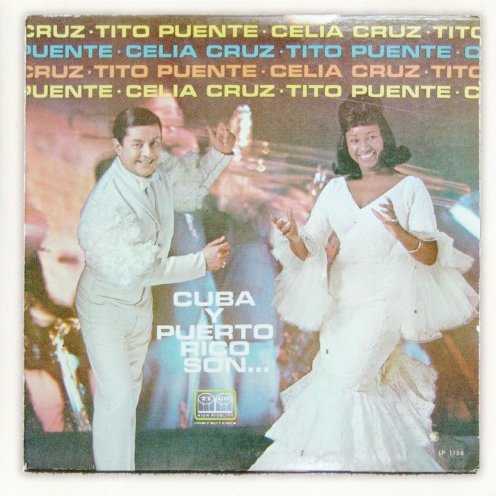 Allmusic album Review : Although theyd appeared together several times, this was the first time that Celia Cruz and Tito Puente had been featured together on an LP, and fortunately not the last. Cuba y Puerto Rico Son… has firepower like no listener could have expected, despite the fact that two of Latin musics most explosive artists were headlining an LP. All of the major Cuban and Puerto Rican forms are heard, from the opening mambo ("La Guarachera," with no holds barred) to bomba (the equally frenetic "La Plena Bomba Me Llama"), and a softer detour into bolero for "Desencanto." (Celia even sang a sultry pop number for "Mi Desesperacion.") Puentes orchestra is in prime form, and he provides all the arrangements, while Cruz ably matches the band for energy. An outing remarkably free of salsa, Cuba y Puerto Rico Son… covers nearly every popular Latin rhythm and remains one of the high points in each artists nearly incomparable discographies. cuba_y_puerto_rico_son