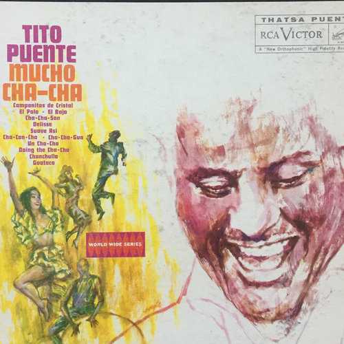 Allmusic album Review : Though generally slower and more languid than the high-octane mambo that typified the Latin dance craze of the 1950s, cha-cha was a staple in the repertoire of many Latin bands at the time. The great Tito Puente was no exception, and MUCHO CHA-CHA brings together some of Puentes best work in this vein. Cha-chas are by no means ballads--their tempos, while not frenetic, are still infectious, building on mid-tempo, sexy grooves with more slink and sway than your average mambo.<br><br> The tunes on MUCHO CHA-CHA (most of which were penned by Puente) are led by bright, brassy horn lines with a burbling undercurrent of polyrhythms moving things along. Puentes late-50s band (the tracks here are culled from session cut in 56 and 59) was one of his best, and featured luminaries such as conguero Mongo Santamaria, bongo player Willie Bobo, and Cuban percussionist Ray Barretto. This is a charming set of classic late-50s Latin jazz with strong tunes, brilliant arrangements, and excellent playing (despite a crack session team, Puentes timbales are not to be outdone). New digital sound, remastered directly from the analog tapes, is an added bonus. mucho_cha_cha