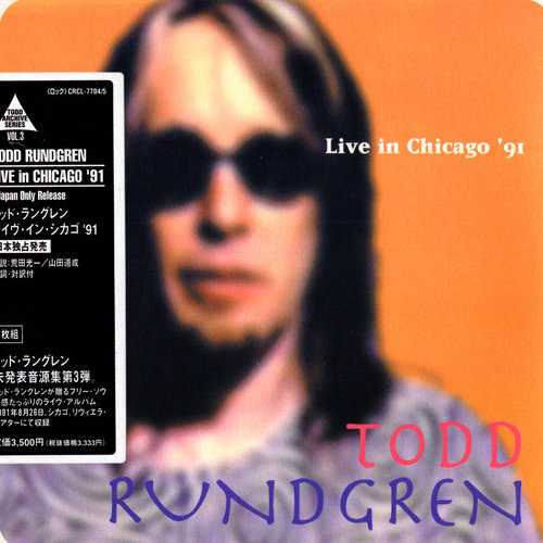 Allmusic album Review : Issued as an archival album eight years after the fact, Live in Chicago 91 finds Todd Rundgren on tour promoting what would turn out to be his final major-label album, 2nd Wind. That album had been released seven months prior to his Chicago concert at the Riviera Theater on August 26, and it had long since slipped off the charts. But that didnt keep Rundgren from performing seven songs from it, along with four songs from its 1989 predecessor, Nearly Human, and another four from 1985s A Cappella. Thus, the bulk of the show represented Rundgrens then-recent output, although, as usual, he found room for such concert favorites as "Real Man," "Love of the Common Man," and "Hello Its Me." Fans will be especially interested in the unusual selections, which include two Utopia numbers, "Secret Society" and "Rock Love"; the "Marvin Gaye Medley" of "Whats Going On," "Mercy Mercy Me (The Ecology)," and "I Want You" that Rundgren had been appending to A Cappellas "Lost Horizon" since 1985; the Tubes "Feel It," which Rundgren had co-written; and, particularly, "Jesse," an unrecorded song on which Rundgren flipped the bird in explicit terms to Jesse Helms, Tipper Gore, and Pope John Paul II before recommending that his listeners register to vote. Although A Cappella, Nearly Human, and 2nd Wind were not among Rundgrens most popular recordings (none of them producing a hit single or crossing number 100 in the charts), the concert demonstrated that they were full of catchy Rundgren songs that deserved a chance to be heard. live_in_chicago_91