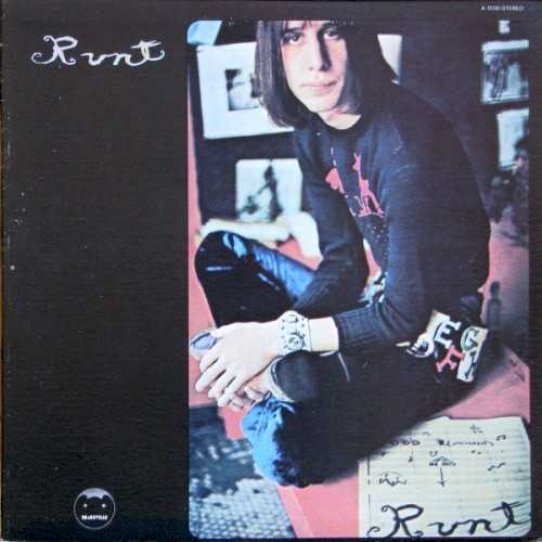 Allmusic album Review : Reluctant to start a full-fledged solo career after leaving the Nazz, Todd Rundgren formed Runt, a band that was a front for what was in effect a solo project. Such isolationism lends Runt its unique atmosphere -- it is the insular work of a fiercely talented artist finally given the opportunity to pursue his off-kilter musical vision. From the moment the slow, bluesy psychedelic grind of "Broke Down and Busted" starts the album, its apparent that Rundgren could never have made Runt with the Nazz -- and thats before the introspective ballads or the willfully strange stuff kicks in. Throughout the record, Rundgren reveals himself as a gifted synthesist, blending all manners of musical styles and quirks into a distinctive signature sound. Hes as interested in sound as he is in song and while he would later pursue these tendencies to extremes, Runt finds him learning how to create an effective sound with the studio, which may be the reason why the album runs the gamut from hard rockers like "Whos That Man?" to ballads like "Once Burned." Although these songs are instantly appealing, the album really gets interesting when he reaches between those two extremes, whether its in the classic pop medley "Baby Lets Swing," the bizarrely tongue-in-cheek "Im in the Clique," or the equally impish "We Gotta Get You a Woman," which gave Rundgren his first hit. All the details buried within these songs -- not only in the deceptively direct productions, but within the writing itself -- confirm Rundgrens exceptional skill at songcraft. He occasionally slips on Runt, delivering tracks that rely on production instead of a blend of studiocraft and songcraft, but it remains a thoroughly impressive debut and one of his finest pop records. runt