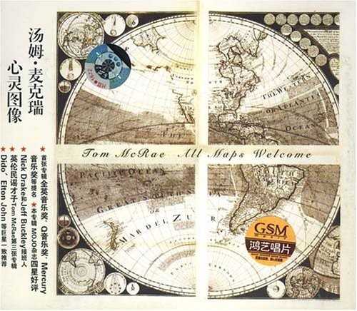 Allmusic album Review : British mopester Tom McRae has done less than many of his contemporaries to deserve it, but critics have roundly relegated him to the slagheap of emotionally naked, sensitive acts that have emerged in Coldplays wake -- Travis, Keane, Aqualung, and the like. While its true that the ripple of vulnerability informing his songs runs deep, it also must be conceded, especially after a listen to All Maps Welcome, his meditative third disc, that McRae is an artist who follows his own instincts. With soaring melodies and wistful words the sound of the hour, McRae instills resonance in his own dark fumblings by way of whispers (check the pretty "Still Lost"), understated guitar work, and a convincing, shifting moodiness. When he proposes, on "How the West Was Won," "Light me a smoke/Ill tell you a story/Of how the west was won," theres a ghostliness in his high voice that compels a listener to settle in. Later, the bleakness of "Strangest Land" invites comparisons with Gary Jules. By discs end, McRae seems more a disciple of Elliott Smith than of his contemporary countrymen; his sound requires no map, only a willingness to drop the cheerful act and admit theres substance in exploring what stings. all_maps_welcome