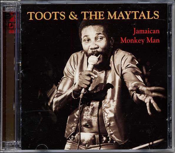 Allmusic album Review : The original incarnation of Toots & the Maytals managed to assemble one of the most highly charged and distinctive bodies of work in the history of Jamaican music. Led by Toots Hibberts Kingston-by-way-of-Memphis lead vocals and the ragged call-and-response background singing of Nathaniel "Jerry" McCarthy and Raleigh Gordon, the trio created gospel-fueled reggae classics like "54-46 Was My Number," "Monkey Man," "Pomps and Pride," "Funky Kingston," and the immortal "Pressure Drop," all of which carried the wallop of the best and most enduring soul music of the day. This two-disc set brings together each of these classics plus several other ska and roots reggae gems produced by the great Leslie Kong, arguably the most sympathetic to the Maytals sound. Islands two-disc Time Tough anthology is a much more organized and complete two-disc look at the Maytals fiery career, but this one will do in a pinch. jamaican_monkey_man