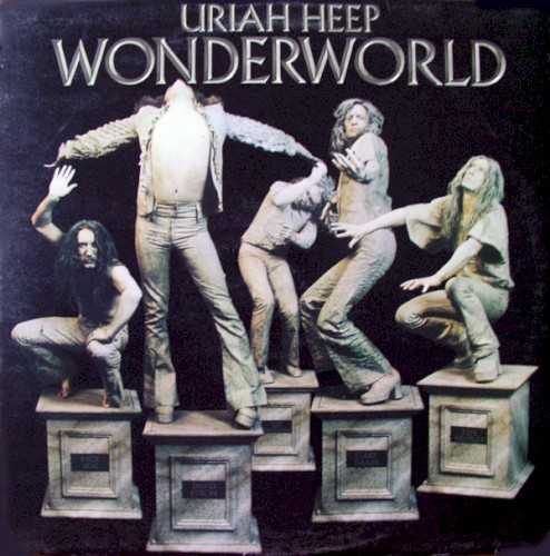 Allmusic album Review : Wonderworld continues in the vein of Sweet Freedom, trying to bring Uriah Heeps appeal to a wider level while still retaining the grandiose trademark elements (the organ-guitar attack, David Byrons operatic shriek) that got them noticed. The result is an album that is solid but not as inspired as Look at Yourself or Demons and Wizards. The hard rock quotient is a little stronger on this album than it was on Sweet Freedom: "Something or Nothing" is a galloping stomp-rocker in the vein of past classics like "Love Machine" and "Suicidal Man" is an organ-fortified speed-rocker that is one of the bands finest hard rock tunes. On other tracks, the group continues in the experimental vein of Sweet Freedom: "The Shadows and the Wind" tacks a Queen-style round of a cappella harmonies onto its tag and "We Got We" marries one of the bands gothic melodies to a funky rhythm track that features some tasty clavinet jamming from Ken Hensley. However, the most successful experiment is "The Easy Road," an orchestrated romantic ballad that features a lovely, understated vocal performance from David Byron. Despite these highlights, the remainder of Wonderworld has trouble sustaining a similar level of inspiration: The title track is powerfully performed but feels like the band is going through the motions and "Dreams" lacks the strong melody necessary to prop up the songs interesting riffs. Ultimately, Wonderworld lacks the consistency and the high number of standout tunes that would help it win over new listeners but contains enough highlights to please the Uriah Heep fan base. wonderworld