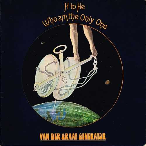 Allmusic album Review : The foreboding crawl of the Hammond organ is what made Van Der Graaf Generator one of the darkest and most engrossing of all the early progressive bands. On H to He Who Am the Only One, the brooding tones of synthesizer and oscillator along with Peter Hammils distinct and overly ominous voice make it one of this British bands best efforts. Kicking off with the prog classic "Killer," an eight minute synthesized feast of menacing tones and threatening lyrics, the album slowly becomes shadowed with Van Der Graafs sinister instrumental moodiness. With superb percussion work via Guy Evans, who utilizes the tympani drum to its full extent, tracks like "The Emperor in His War-Room" and "Lost" are embraced with a blackened texture that never fades. The effective use of saxophone (both alto and tenor) and baritone from David Jackson gives the somberness some life without taking away any of the instrumental petulance. H to He is carpeted with a science fiction theme, bolstered by the bleak but extremely compelling use of heavy tones and the absence of rhythms and flighty pulsations. This album, which represents Van Der Graaf in their most illustrious stage, is a pristine example of how dark progressive rock should sound. h_to_he_who_am_the_only_one